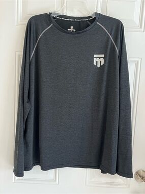 Mongoose BMX Performance Shirt Men’s XL Gray Lightweight Stretch Long Sleeve